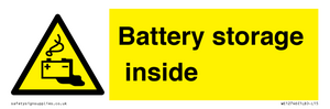 Battery storage inside